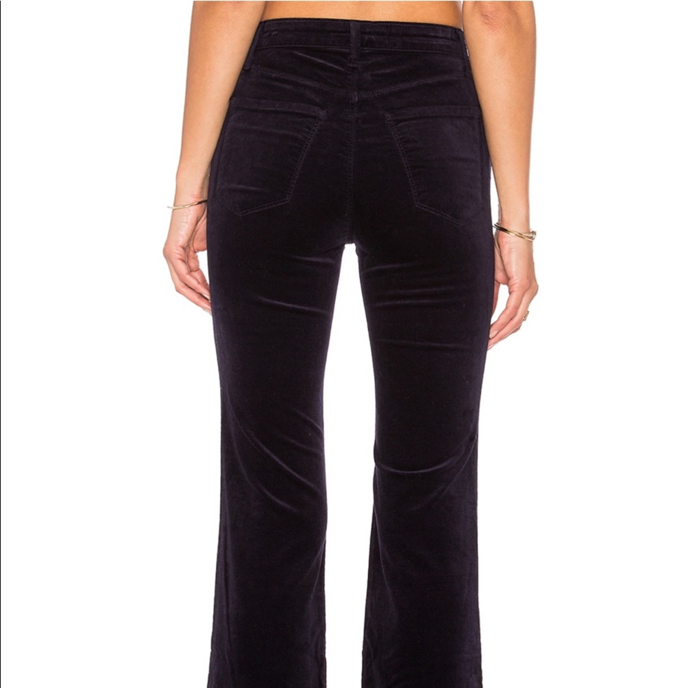 J Brand Maria Flared Pants in Purple - Picture 2 of 4
